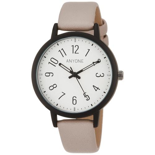 

Fieldwork Any Analog Watch with Long-Lasting Design and Leather Strap, YM034-1, Beige