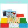 Magnetisk mattepinneboks Fargerikt tretellingesett For barn Matteundervisning