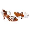 Professional Women Latin Dance Shoes Salsa Ballroom Dancing Shoes Indoor Heel 7cm
