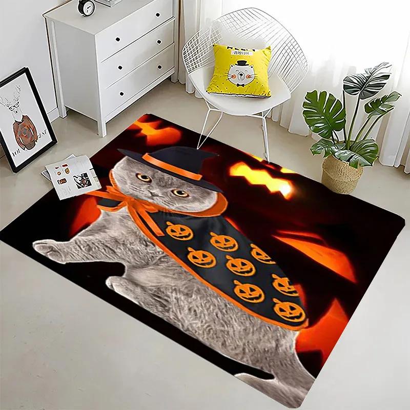 Funny Cat 3D Printing Large Area Carpets for Home Living Room Children's Bedroom Sofa Doormat Kitchen Floor Rugs Anti-slipDecor