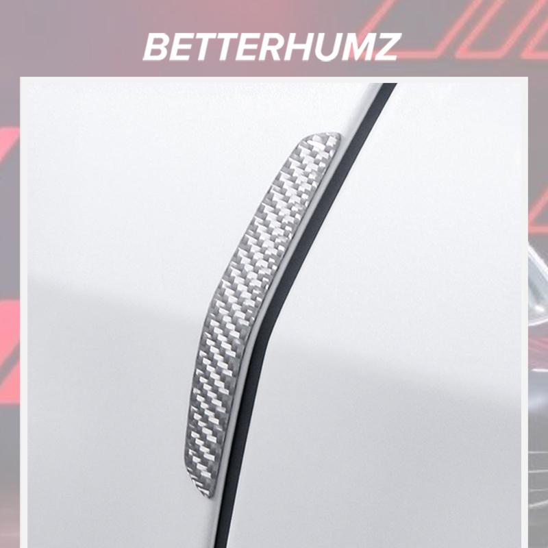 Carbon Fiber For Tesla Model Y 2019- 2025 Juniper Car Door Anti Collision Trim Protect Sticker Decoration Tuning Accessories