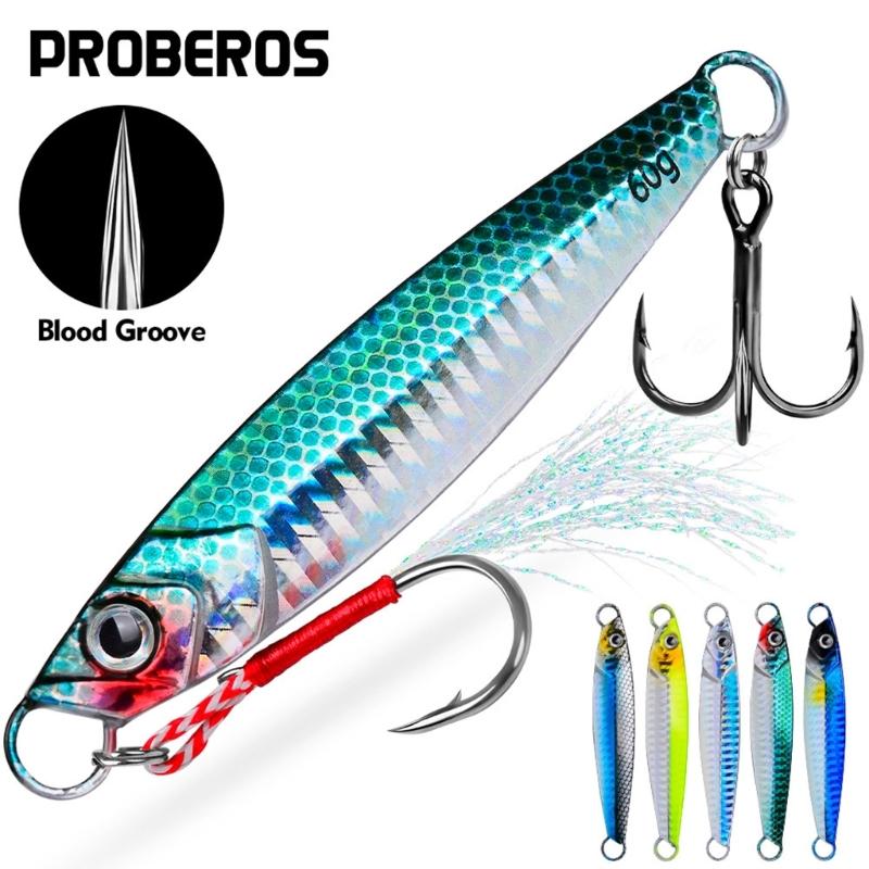 13g/30g/60g Jig Lure Saltwater Fishing Lures Fast Sinking Jigging Baits Fishing Lures Swimbait for Walleye