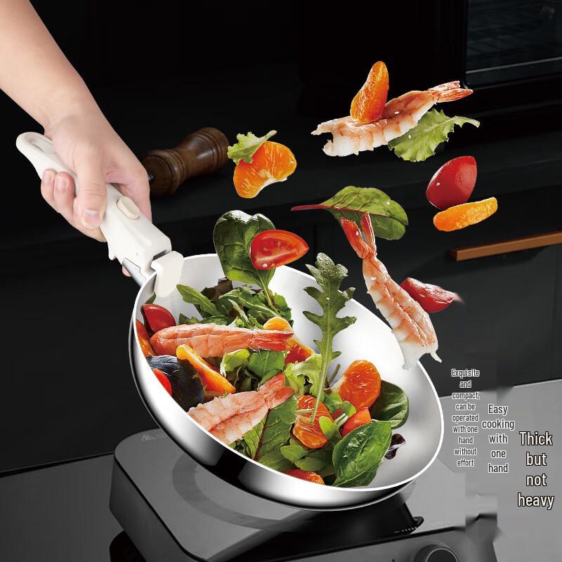 ZISIZ 28cm Non-stick Frying Pan with Detachable Handle