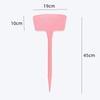Large Thickened Plastic Ground Stake with Fan-shaped Marking Label for Gardening