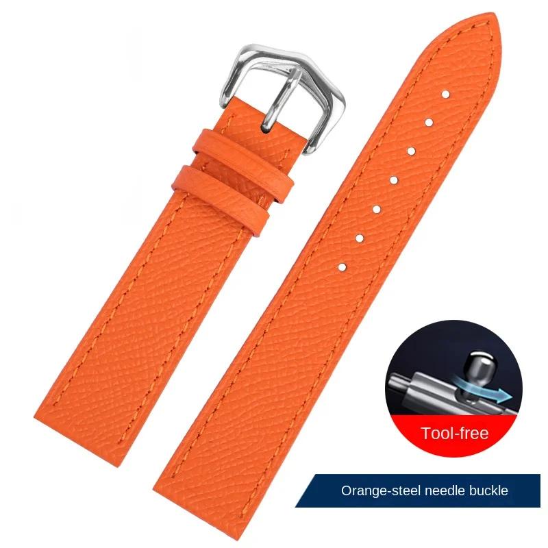 Suitable for Cartie Tank London Solo Key Dumont Watch Strap Men's Genuine Leather Women 14 16 18 20 Wrist Strap Accessories