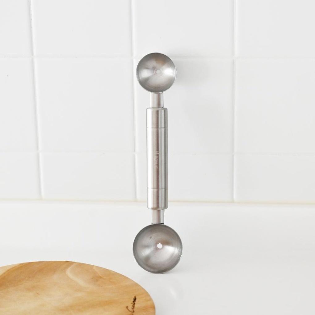 Hiroyuki Stainless Steel Melon Flower Scoop