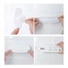Self-adhesive Power Strip Organizer Fixer Wire Socket Power Strip Hanging Sliding Rail Plastic Home Cable Plug Holder Rack