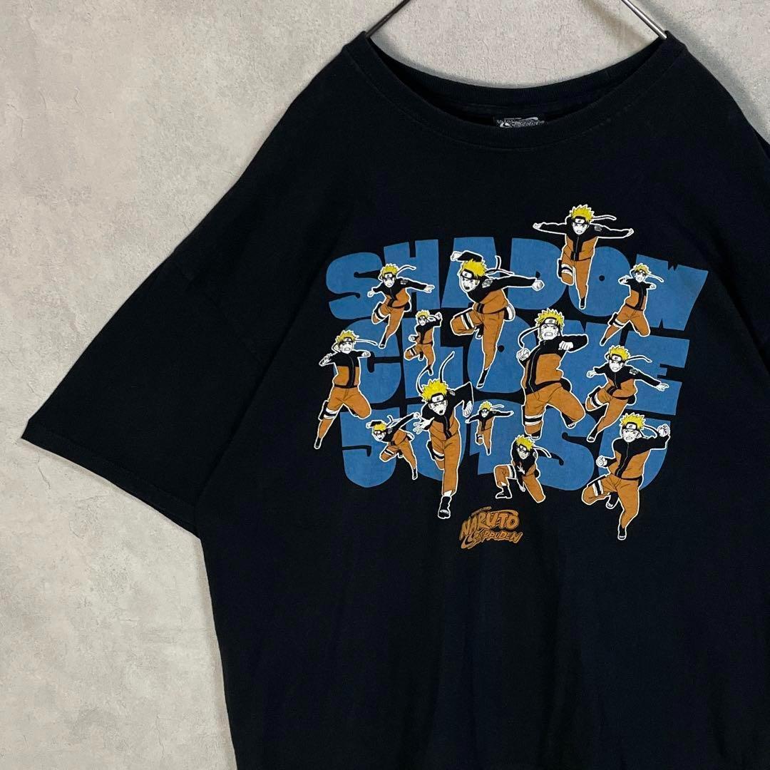 

[USED] Vintage 2000s Naruto Kage Bunshin Short Sleeve Shirt, Anime, Manga, Black
