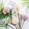 DIY Floral Materials Fake Flower Ball Dyed Edged Chrysanthemum  Photography Props