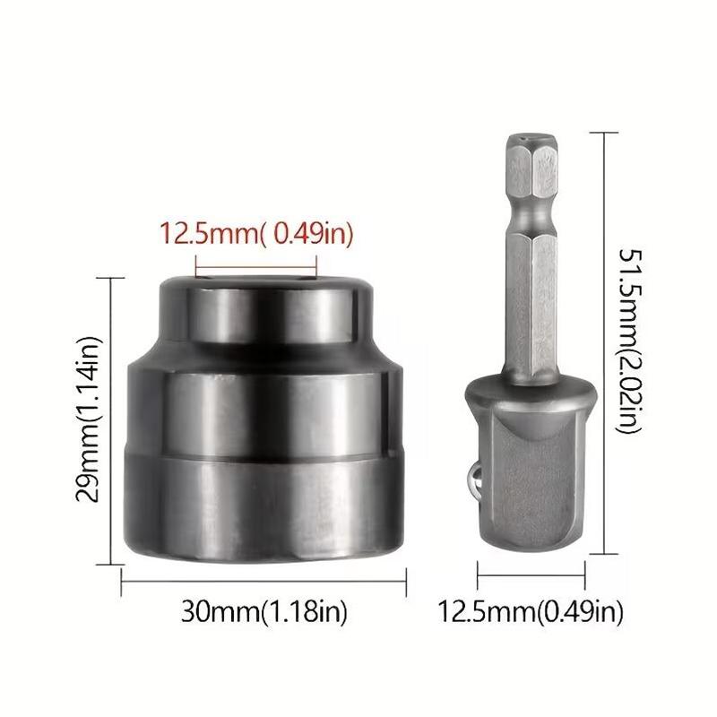 Electric Drill Jack Adapter Impact Wrench Adapter Car Repair Jack Socket Vehicle Maintenance Lift Tool  Labour Save Power Tool