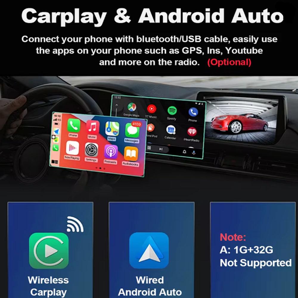 Suitable 2001-2006 Honda CR-V Android 14 car navigation 9-inch built-in Carplay+ Android auto/4+64G+AHD camera +