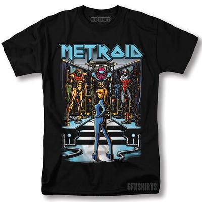 Metroid Samus Shirt NES Classic Game Nintendo Retro Graphic T-Shirt Unisex T-Shirt