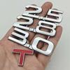 1Pcs 2.0T 2.2T 2.4T 2.5T 2.8T 3.0T Premium Metal Car Sticker Side Fender Rear Trunk Emblem Badge Decals For Any Vehicle