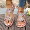 Fashion Women's Sandals Fashion Women Summer Sandals 2025 New Summer Shoes for Women Low Heels Flat Sandalias Mujer Crystal Footwear