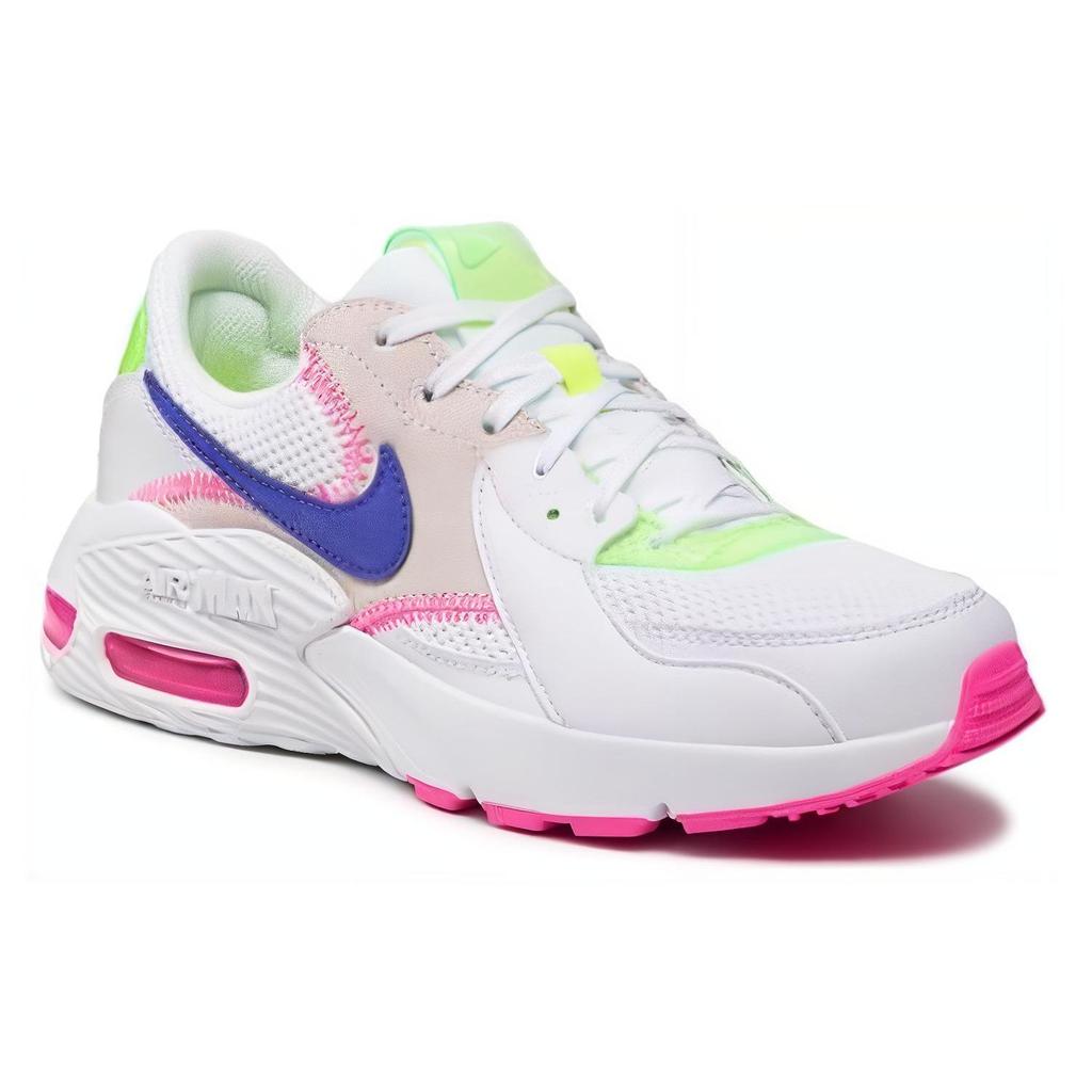 Nike Air Max Excee Branco Rosa Índigo Tênis Femininos Rosa-Choque Volt Índigo-Explosão DD2955-100