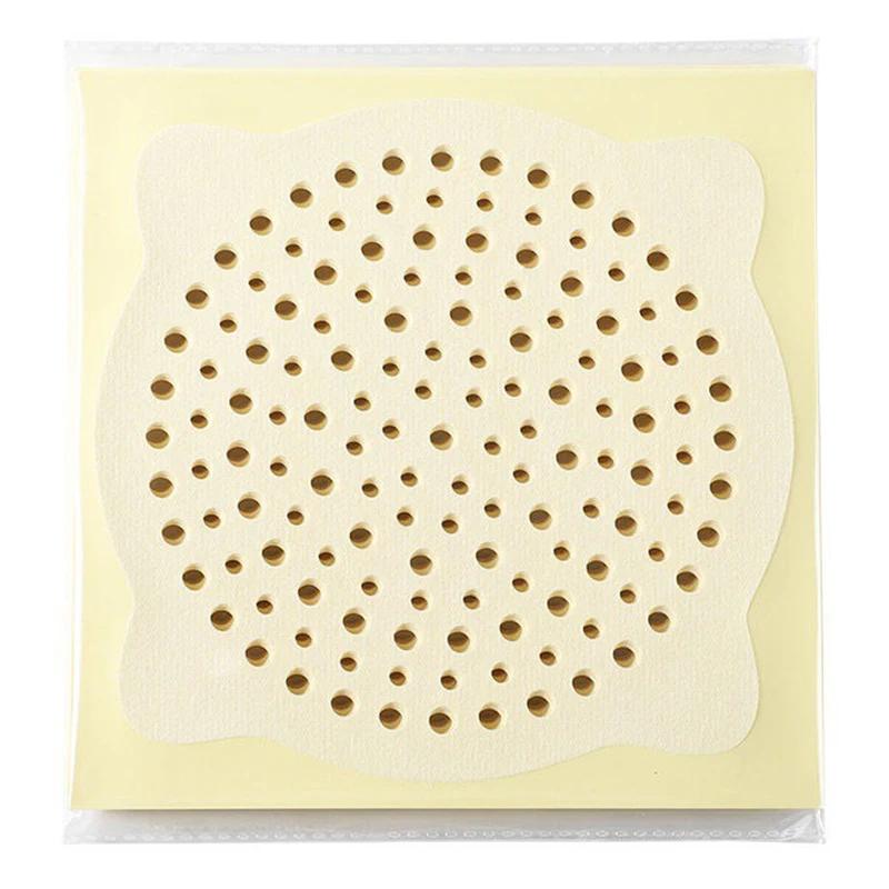 100/5pcs Mesh Disposable Floor Drain Sticker Hair Catcher Stopper Anti-blocking Filter Sticker Bathroom Shower Cleaning Tools