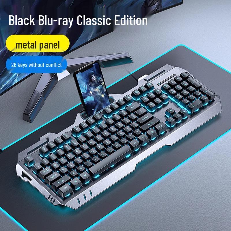 Gaming Keyboard & Mouse Set: True Mechanical Feel, with Headset & Extra Light Option
