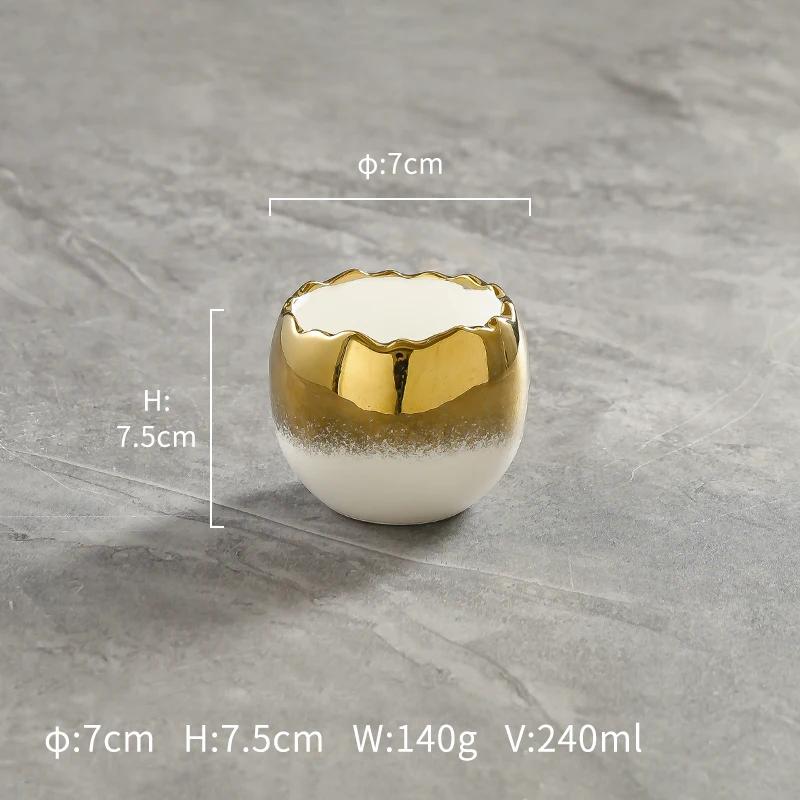 

Белая золотая керамическая миска для яиц, миска для вареных яиц, миска для йогурта, десертные миски, специальная посуда для ресторанов молекулярной кухни