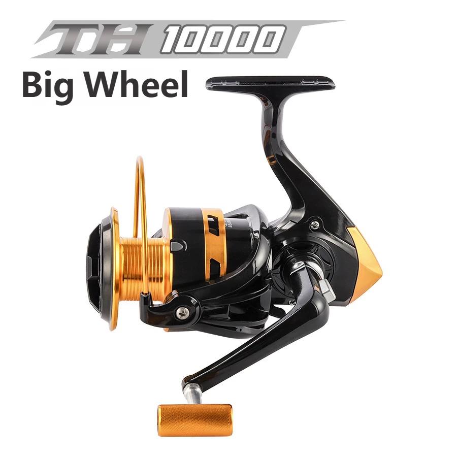Heavy Duty Fishing Reel with Metal Body, for Offshore Saltwater Fishing and Long Cast 2000
