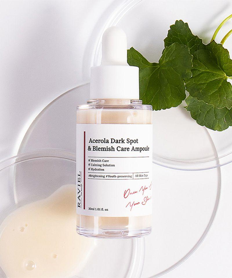 [2EA] Acerola Vitamin C Whitening & Radiance Hypoallergenic Blemish & Dark Spot Ampoule 30ml