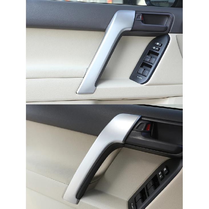 4 DB ABS ezüst színű autó belső ajtókilincs díszítő burkolat burkolat Toyota Land Cruiser Prado FJ150 150 2010-2018 autótartozékokhoz