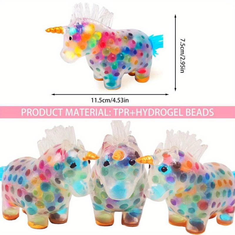 Hračka Stress Unicorn Balls Léčí vaši náladu Jednorožec Mačkací hračka Zmírnění stresu a úzkosti Jednorožec Fidget míček Živé vícebarevné gelové kuličky