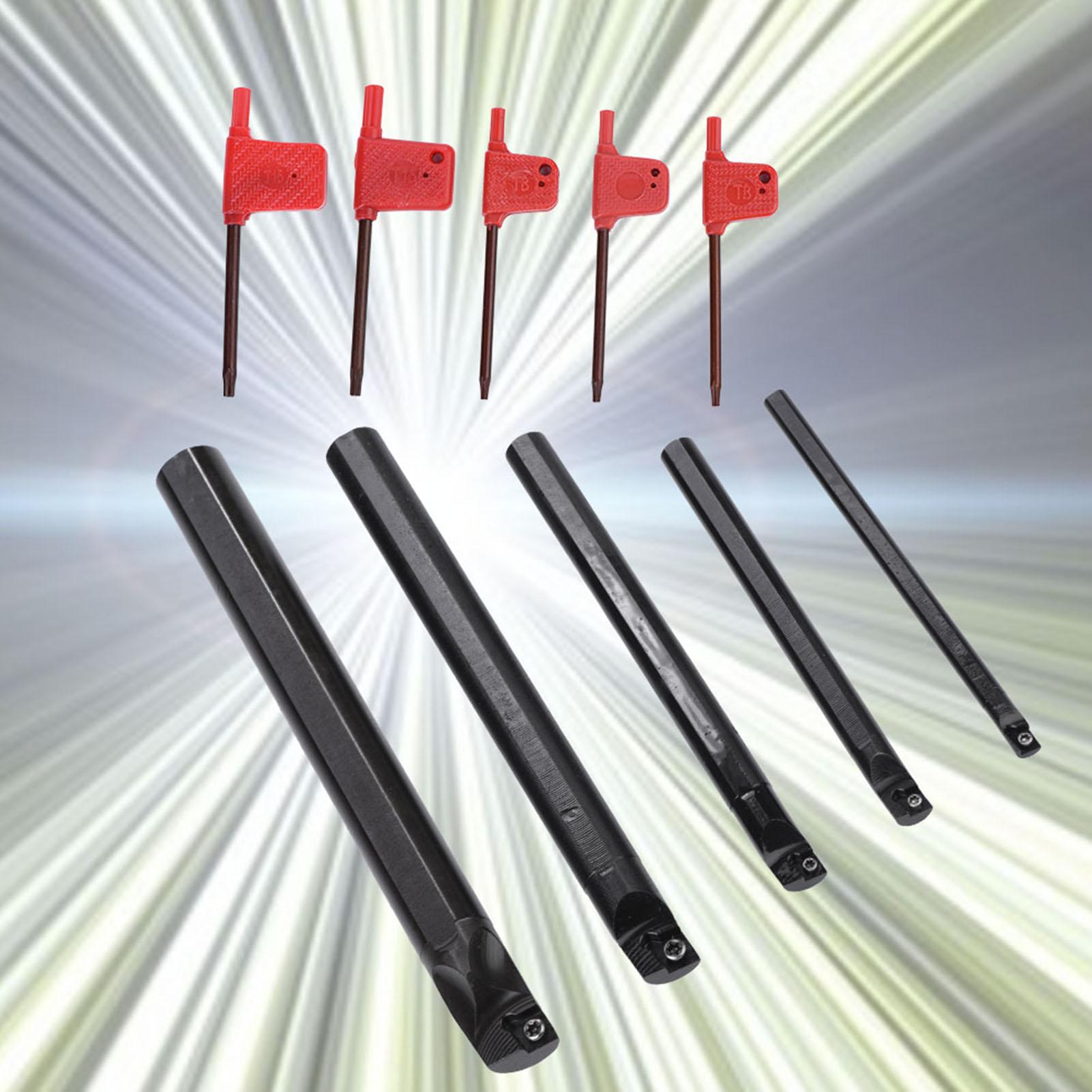 

5 ШТ 710121620мм CLCR Токарный инструмент Вставка Лезвие Расточная оправка Держатель Набор