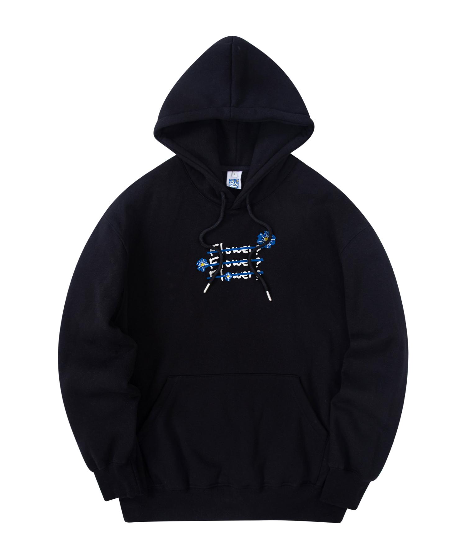 Radineo Blue Flower 3 Hoodie Black L