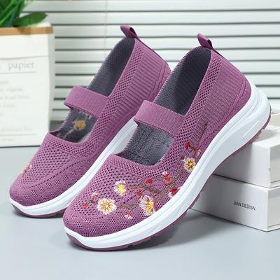 Damen Casual Ballerinas Bequeme Slipper Laufschuhe für Damen Leichte Weiche Atmungsaktive Trainings-Ballerinas