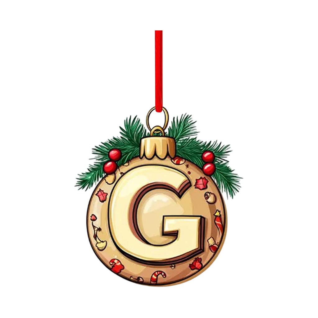 2D Christmas Decoration Pendant Christmas Tree Tag Theme Party Crafts Ornament