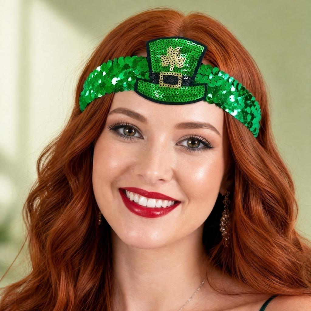 Sequin Set with Sequin Headband for Party