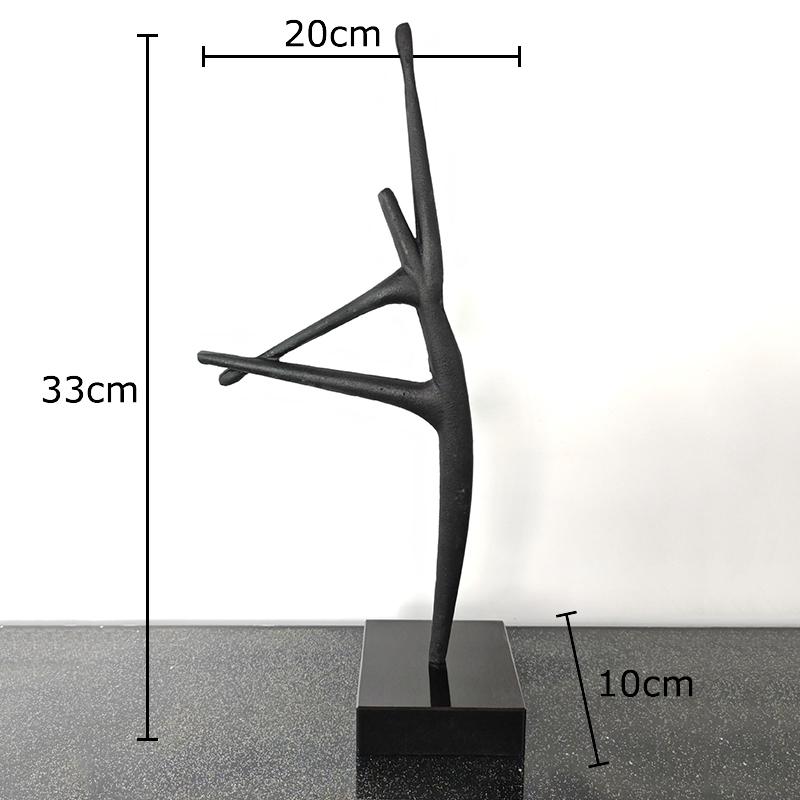 Abstract Dancer Figures Statue Artwork Ornaments Desk Decoration Dancer Metal Sculpture Abstract Crafts Room Aesthetic Decor
