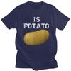 Male Is Potato As Seen On Late Night Television T Shirts Short Sleeve Cotton TShirt Casual Loose Oversized Streetwear Clothes