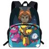 Kinder Cartoon Rucksack Schule Leicht Ergonomisch Doppelgurt Tasche Mit Aufdruck Oxford Stoff Stufe 1-2 Schüler