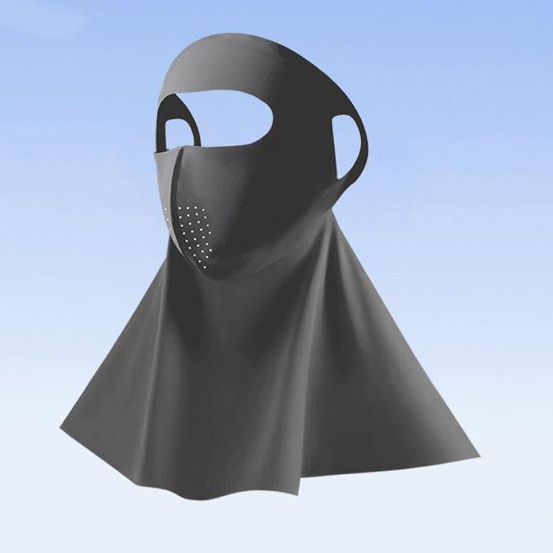 Sunscreen Seamless Mask For Men And Women Breathable Ice Silk Neck Protection Outdoor Sunscreen Mask