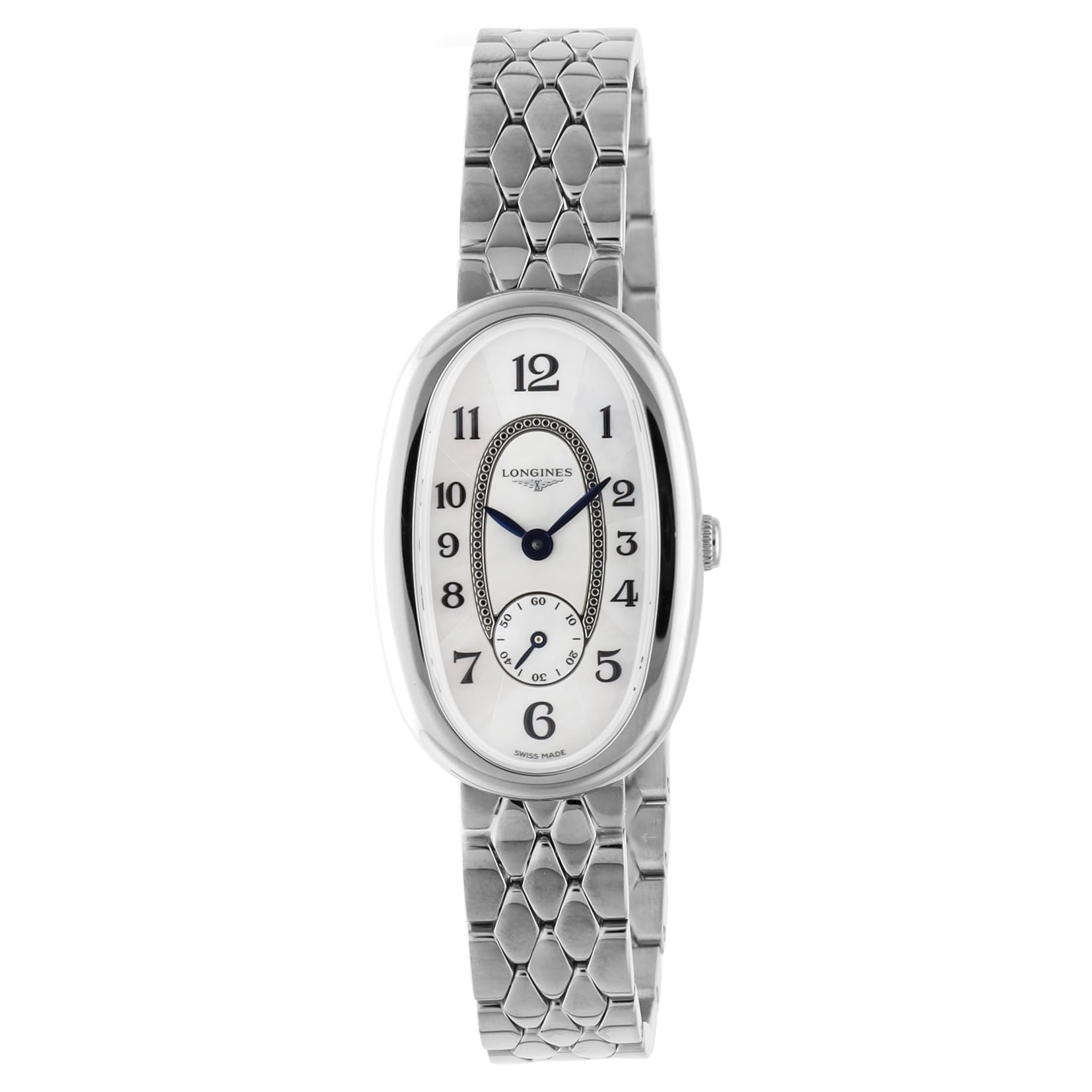 

Годинник Symphonette Quartz 3 ATM Водонепроникний Сапфірове скло Циферблат з білого перламутру Нержавіюча сталь Сріблястий [Longines] Жіночий L2.306.4.83.6 [Товар]