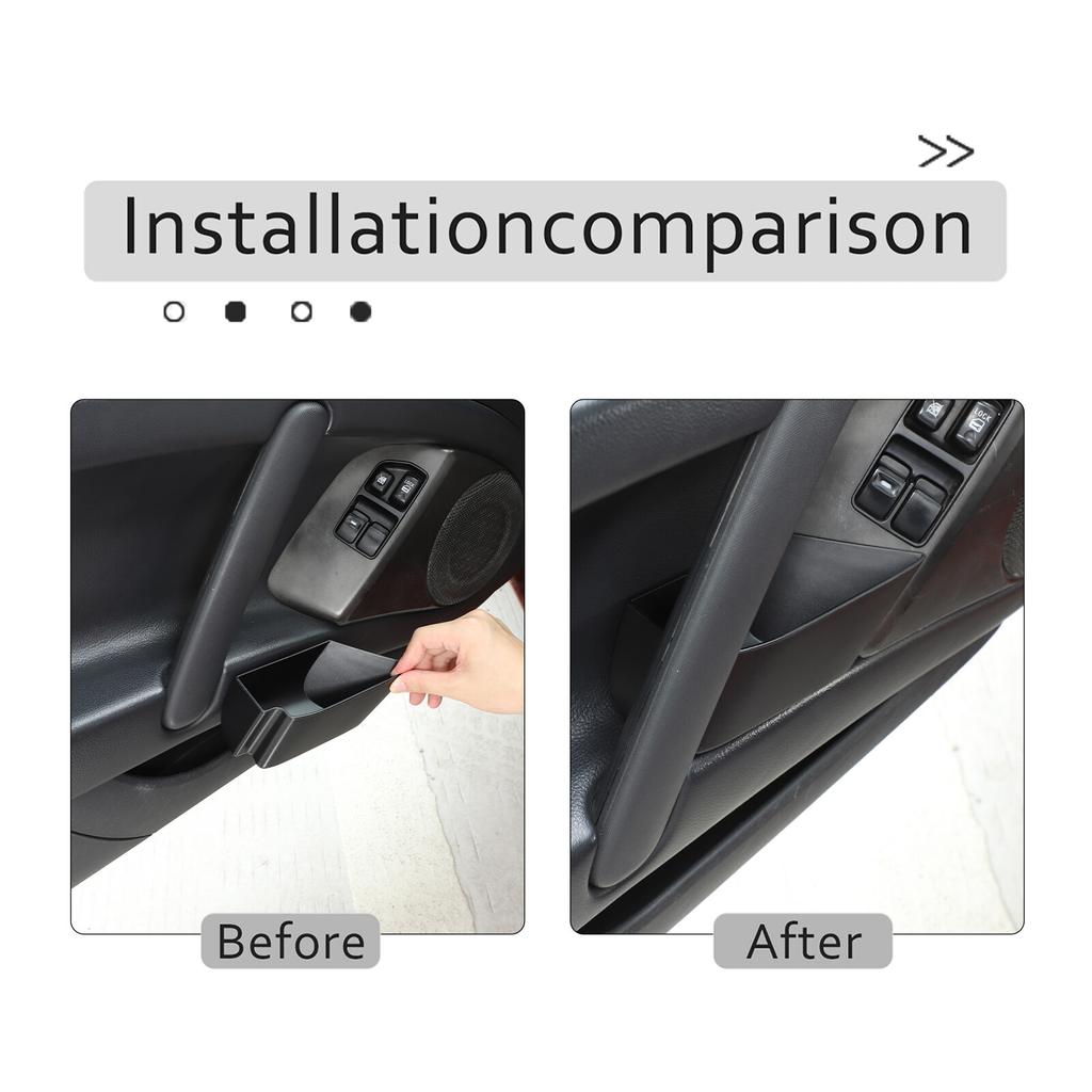 Black ABS Door Armrest Storage Box Fits For Mitsubishi ECLIPSE 2006-2011