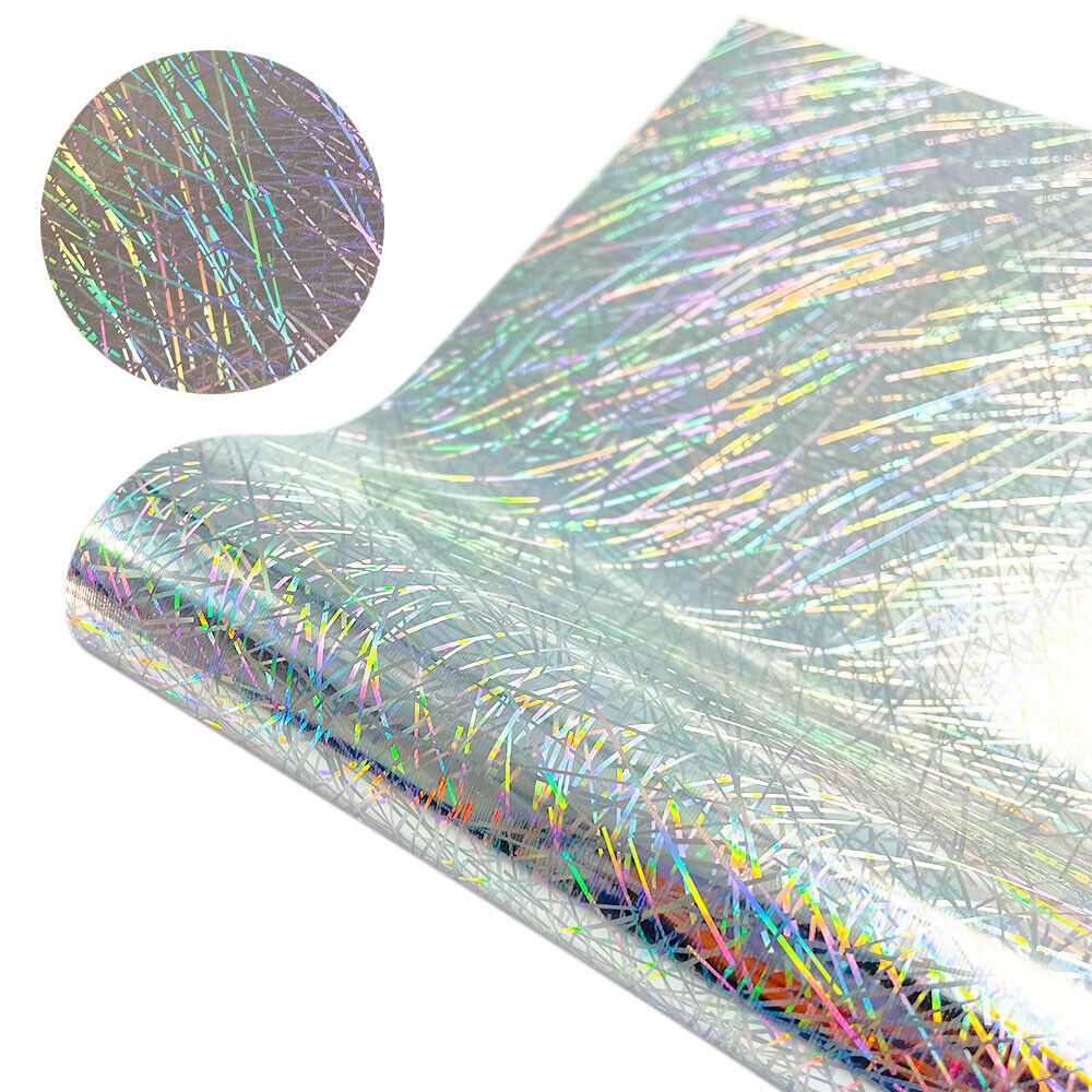 Hologram Iridescent Chrome Heat Transfer Vinyl Iron-on Garment Heat Press Textile T-Shirt HTV Printing for Cut Film DIY