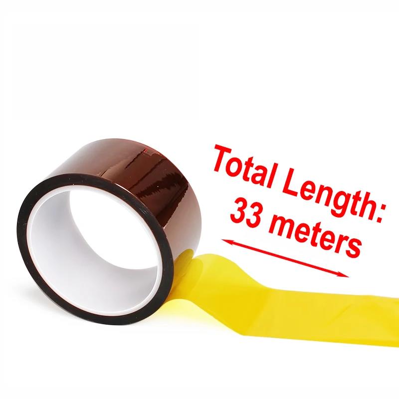 3-100mm High Temperature Heat BGA Tape Gold Thermal Insulation Electronics Board Protection Polyimide Adhesive Insulating TapesPinstriping Tape 3