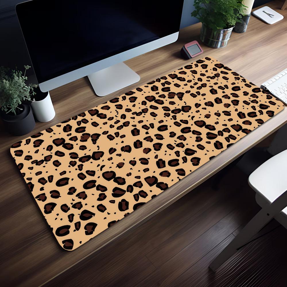 Mouse Leopard Print Pad NonSlip Lockedge Office Student Gaming Thickened Large Writing Cartoon Cushion Mousepad