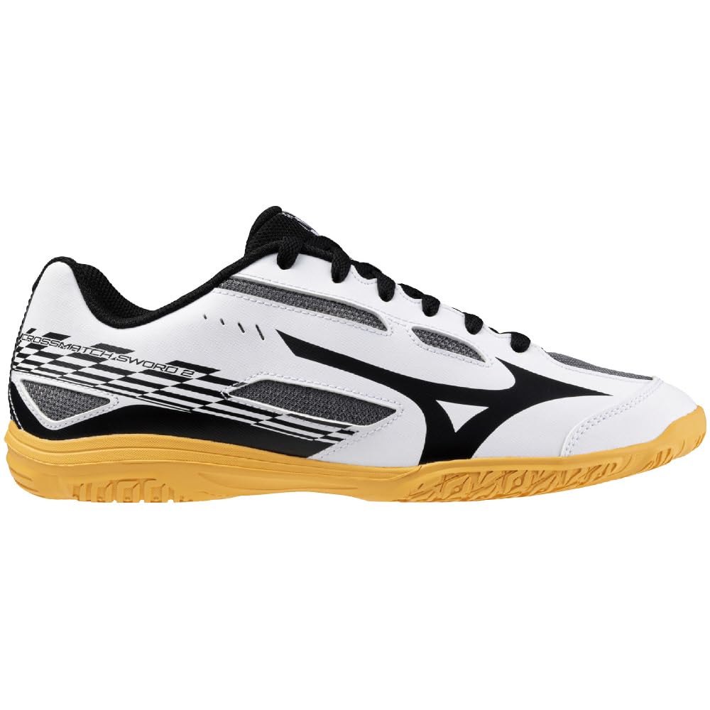 Tischtennis-Schuhe Cross Match Sword 2 Einsteigermodell Clubaktivitäten Indoor cm 2E [Mizuno] Weiß/Schwarz 26.0