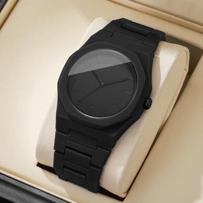 Casual Plastic Band Men Watches Simple Dial Business Wristwatch For Mens Clock Reloj Hombre