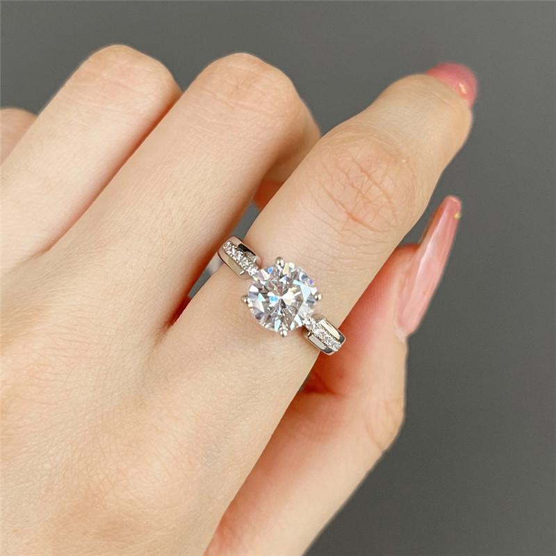 CopperWedding Bands Rings for Women Inlaid AAA Cubic Zirconia Luxury Engagement Jewelry Gifts