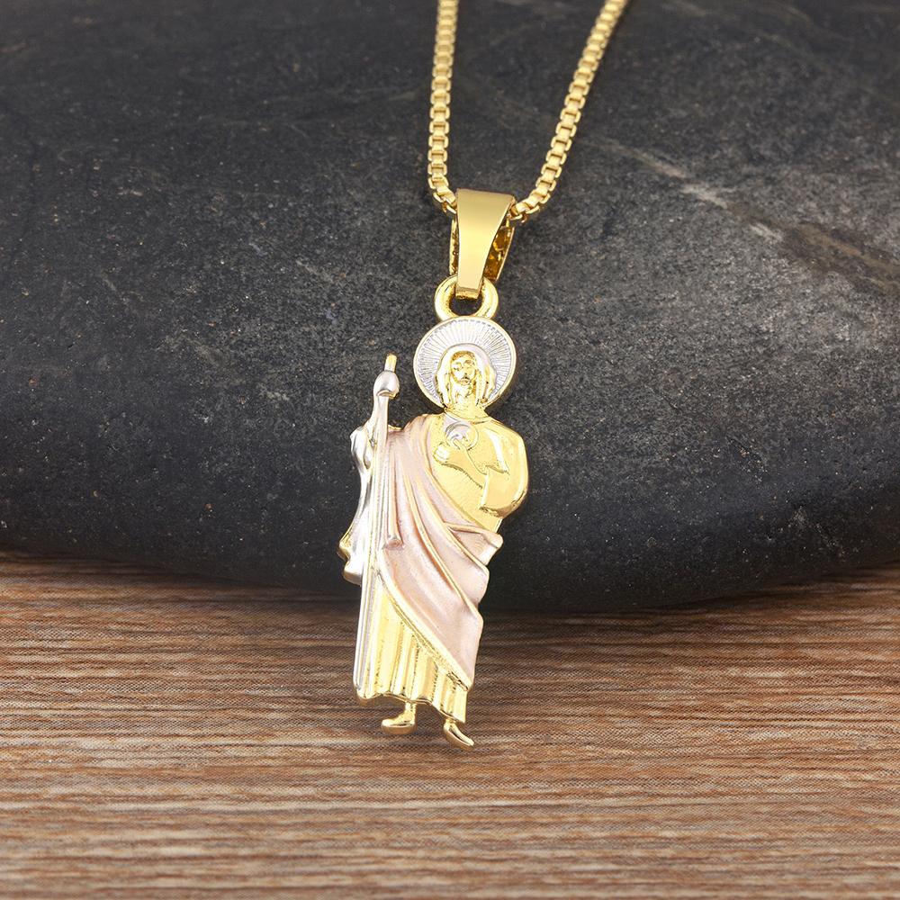 Nidin New Fashion Religious Style S/M/L Sizes Choice Charm Pendant Necklace For Women Choker Chain Lady Jewelry Daily Party Gift