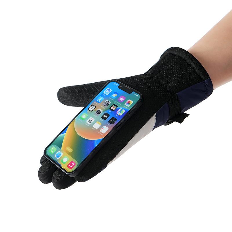 Winter ski gloves touch screen motorcycle fleece warm thickened riding waterproof, windproof and non-slip outdoor