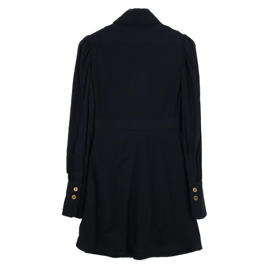 PATOU DR14201679998 Black Gold Buttons dress 34 blackUsed