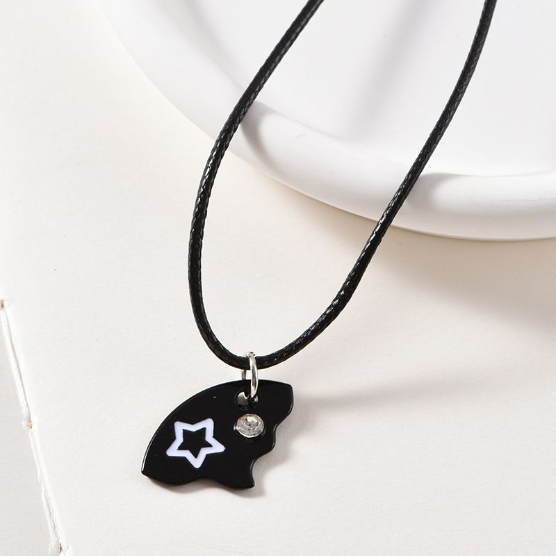 Geometric Pendant Necklace With Large And Small Squares