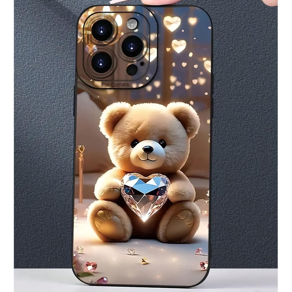 Little Bear Hugs Diamond Children's Eye Lens phone case cover for iphone