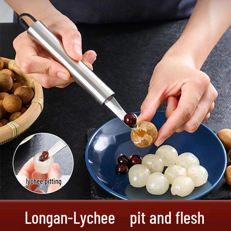Stainless Steel Longan & Lychee Pitting Tool - Free Shipping