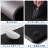 MOLANDI Kitchen 10mm and Long PVC Floor Memory No Washing Black Mat, 240cm, Wipeable, Water-Repellent, Thick, Cushioned, Stain-Resistant,